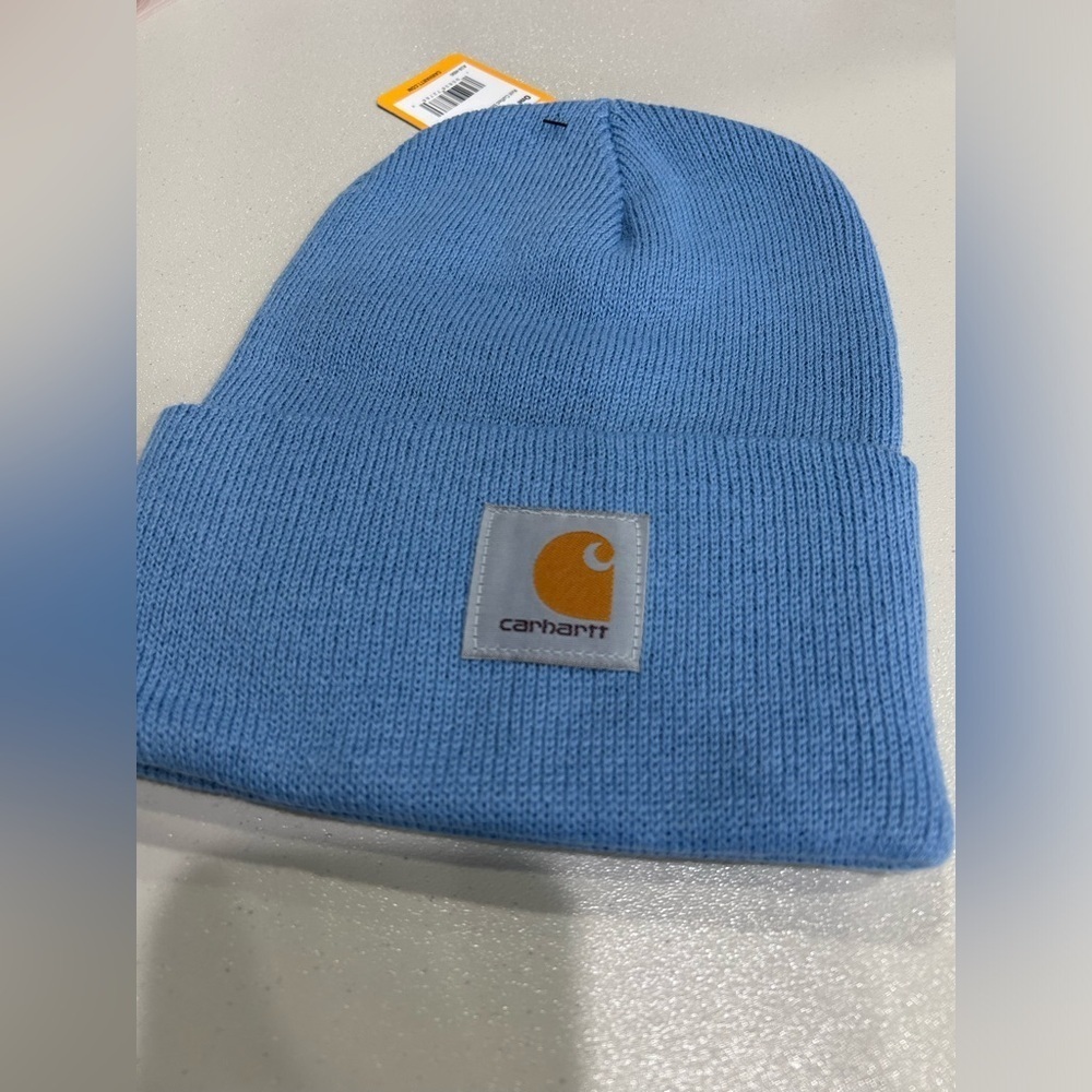 Carhartt Acrylic Watch Hat Skystone Blue NWT Rib Knit Beanie Men’s Women's